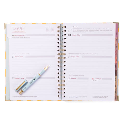 Conjunto Agenda 25-26 + Caneta - No Stress