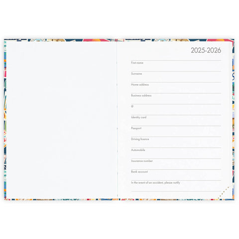 Agenda 16 Meses 25-26 Pequeno - Viagem