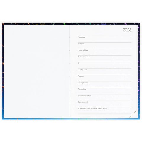 Agenda 16 Meses 25-26 Pequeno - Estrelas