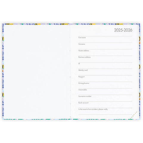 Agenda 16 Meses 25-26 Pequeno - Abelha