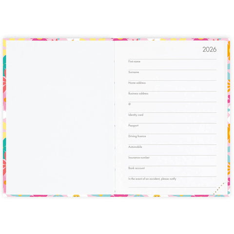 Agenda 16 Meses 25-26 Pequeno -Margarida