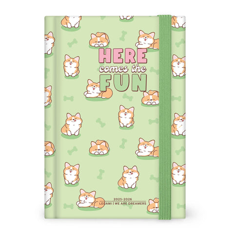 Agenda 16 Meses 25-26 Médio - Corgi Azul