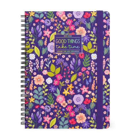 Agenda 16 Meses 25-26 Com Caderno -Flores