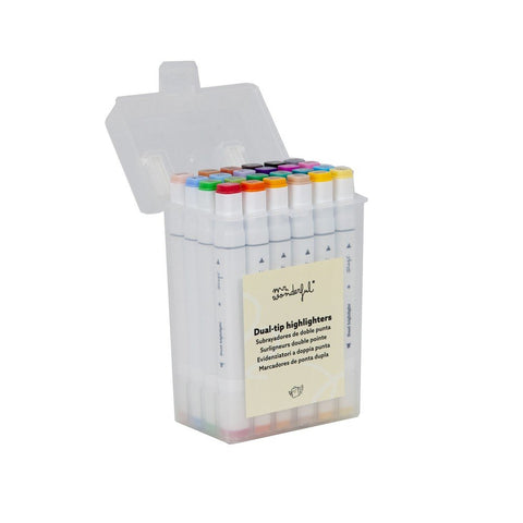 Conjunto 24 Marcadores Duplos Mr. Wonderful