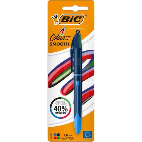 Esferógrafica Com 4 Cores Smooth Drop Bic