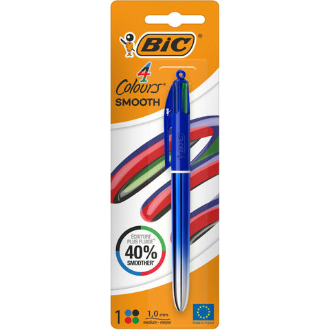 Esferógrafica Com 4 Cores Smooth Gradient Bic