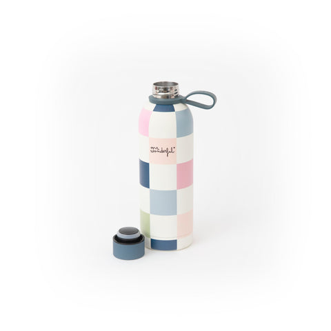 Garrafa Térmica 500Ml - Estampa Xadrez