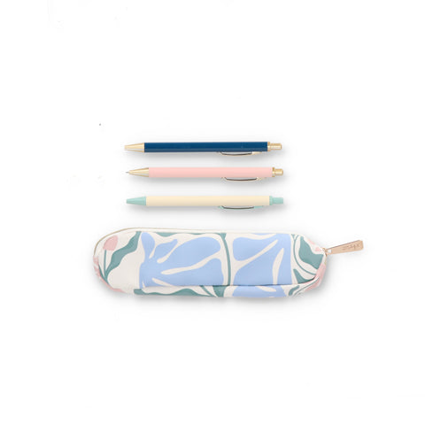 Conjunto De Escrita - Estampa De Flores