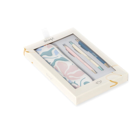 Conjunto De Escrita - Estampa De Flores