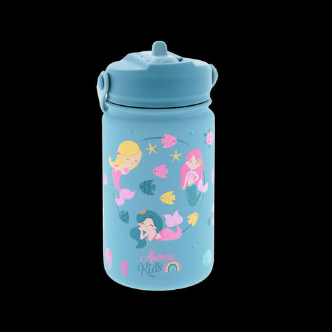 Garrafa Aço 330Ml - Azul Mermaid Dreams