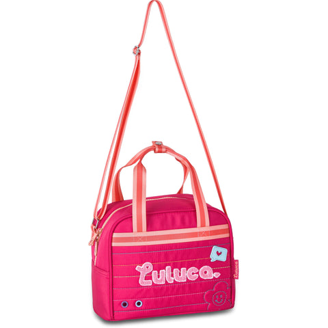 Saco Lanche Logo Rosa Luluca