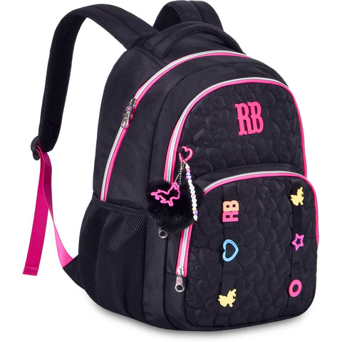 Mochila Colorida Preto Rebecca Bonbon