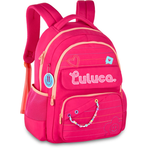 Mochila Logo Rosa Luluca