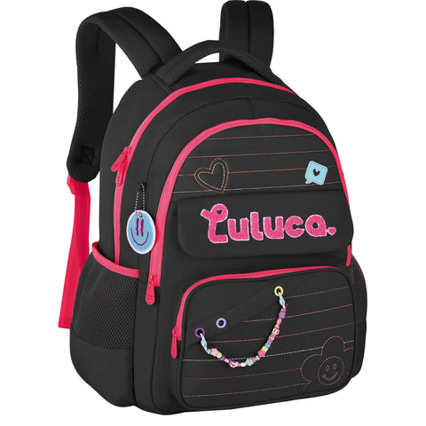 Mochila Logo Preto Luluca