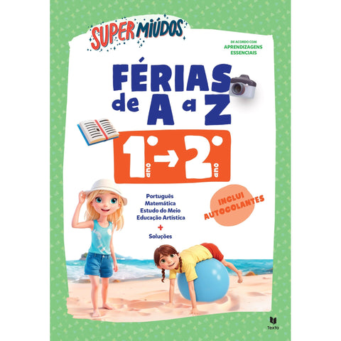 Supermiúdos Férias de A A Z 1.º Ano - 2º Ano