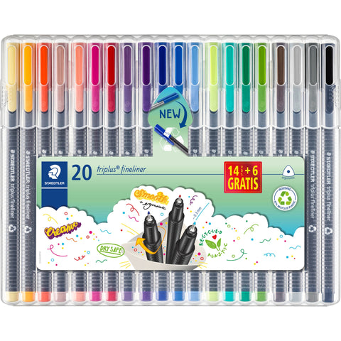 Marcadores Triplus Fineliner 0.3mm 14+4 Unidades Staedtler