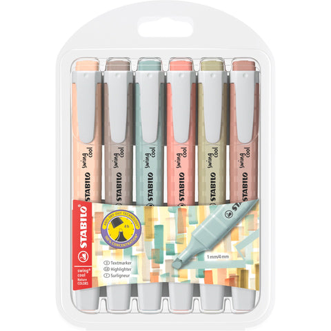 Marcador Fluor Swing Cool Nature 6 Unidades Stabilo