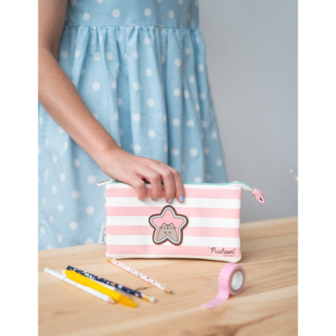 Estojo Triplo Pusheen - Rose Collection