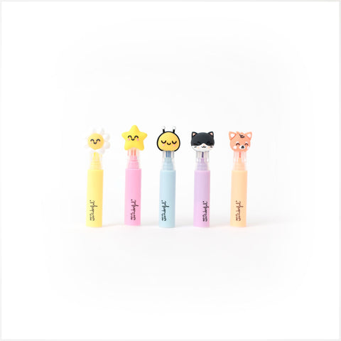 Conjunto Estojo + 5 Sublinhadores - Colour