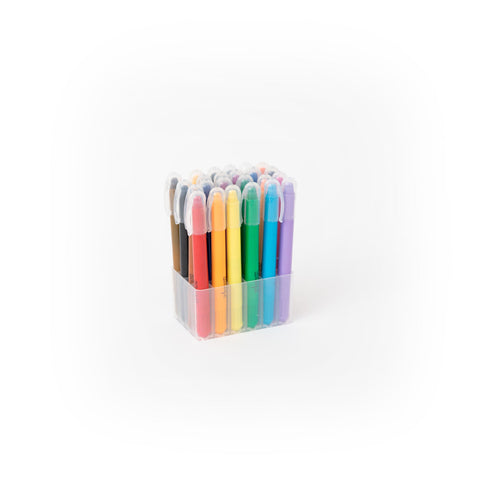 Conjunto 24 Lápis De Cera Para Colorir