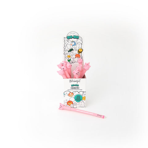 Caneta Apagar Bo Bo - Porco