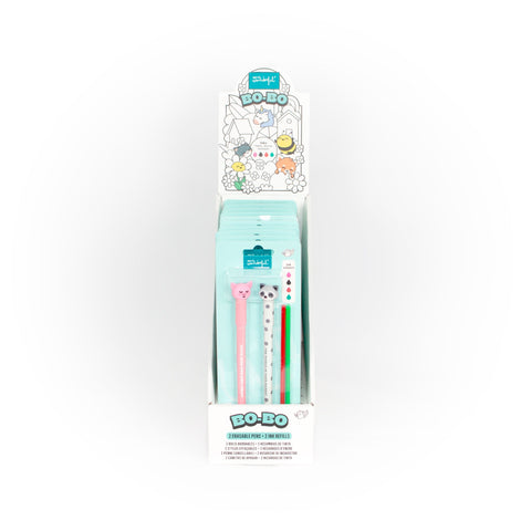 Conjunto 2 Canetas Bo Bo - Porco+Guaxinim