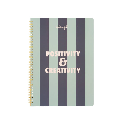 Caderno A4 - Positivity & Creativity