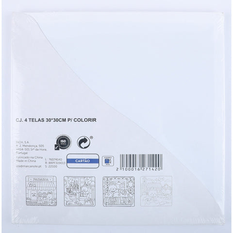 Pack Telas para Pintura 30x30cm (várias opções)