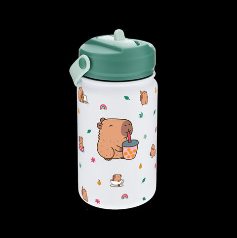 Garrafa Térmica 330Ml - Capivara Azul