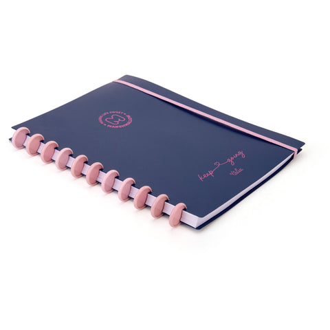 Caderno Disco A4 80 Folhas Pautado Marshmallow