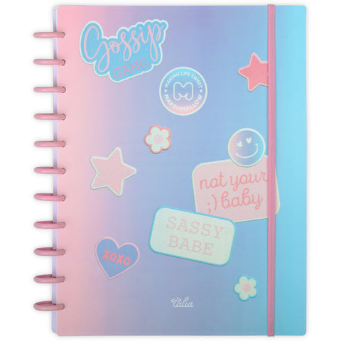 Caderno Disco A4 80 Folhas Pautado Marshmallow