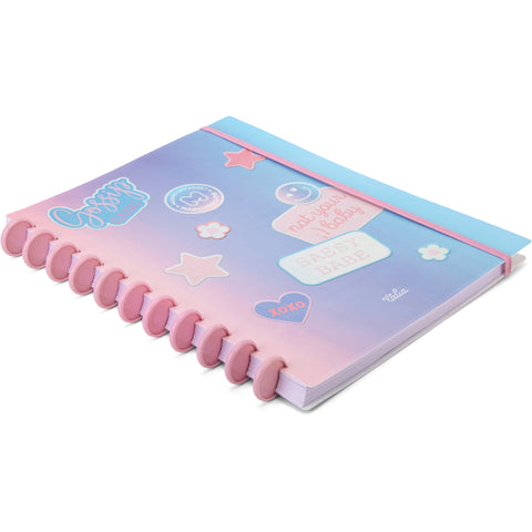 Caderno Disco A4 80 Folhas Pautado Marshmallow