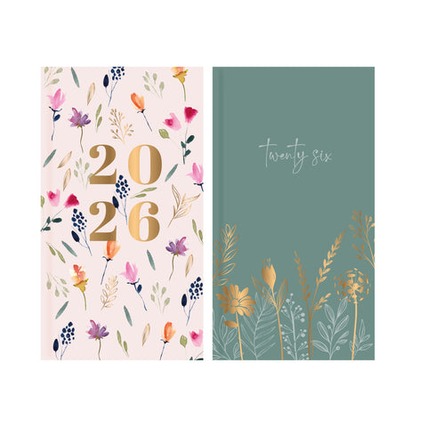 Agenda Fashion Slim 2026 - Sweet Garden (artigo sortido)