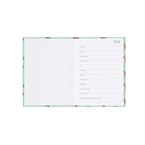 Agenda 12 Meses 2026 - Ouriço Mini