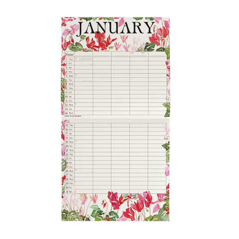 Calendário 2026 - My Secret Garden 30X29