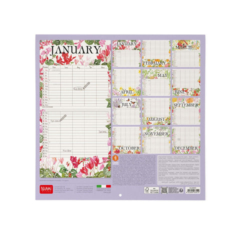 Calendário 2026 - My Secret Garden 30X29