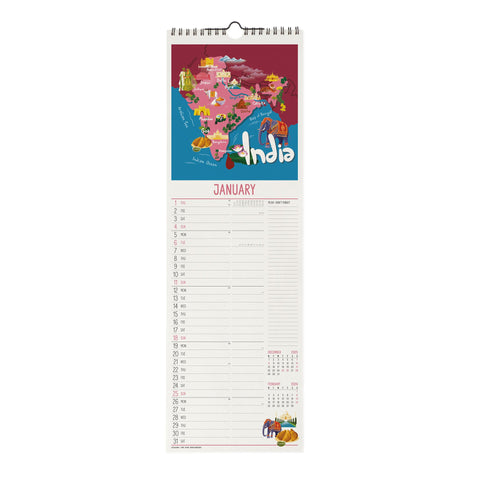 Calendário 2026 - Lets Travel 16X49