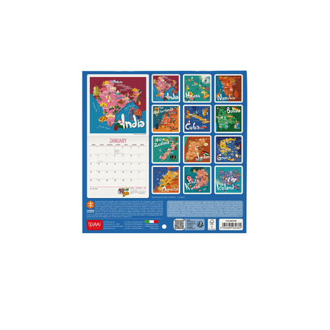 Calendário 2026 - Lets Travel 18X18