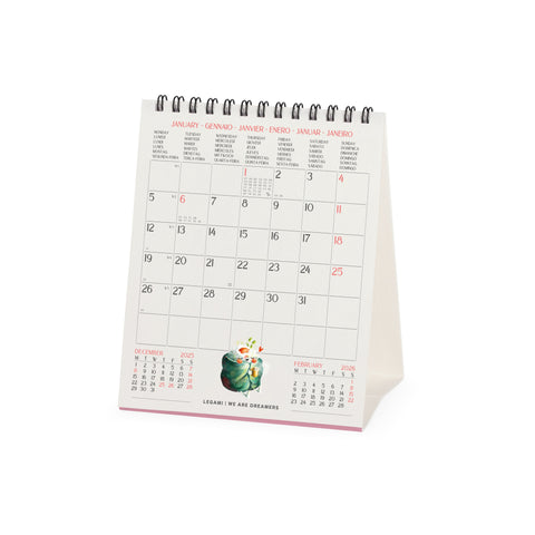 Calendário 2026 -Good Vibes Only 12X14,5