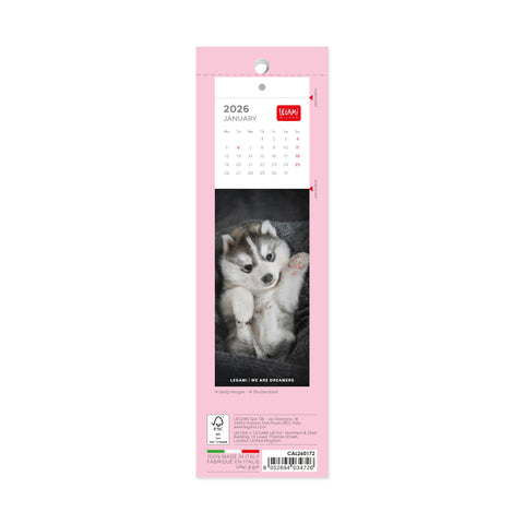 Calendário Marcador 2026 - Puppies