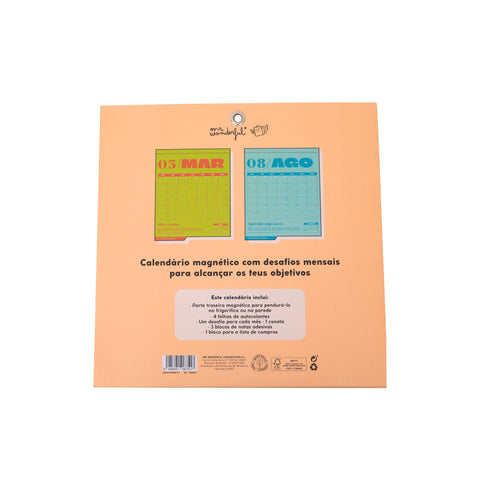 Calendário de parede magnético 2026 - Não apto para aborrecidos