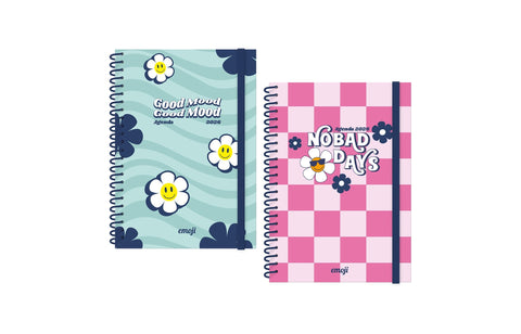 Agenda 26 A5 Capa Dura Espiral Elástico