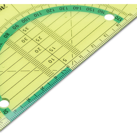 Esquadro Geométrico 16Cm Geoflex Verde Aristo