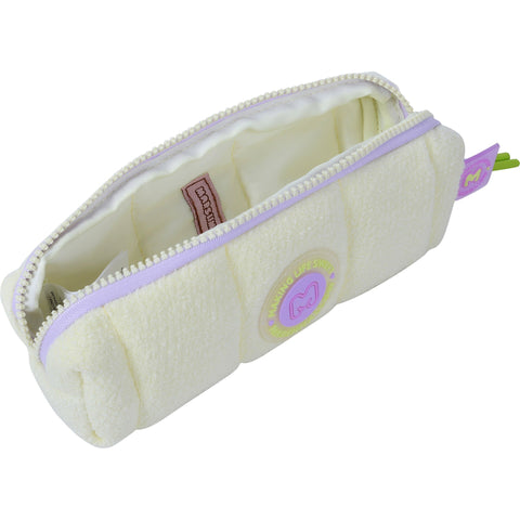 Estojo Redondo Cosy Plush  Marshmallow