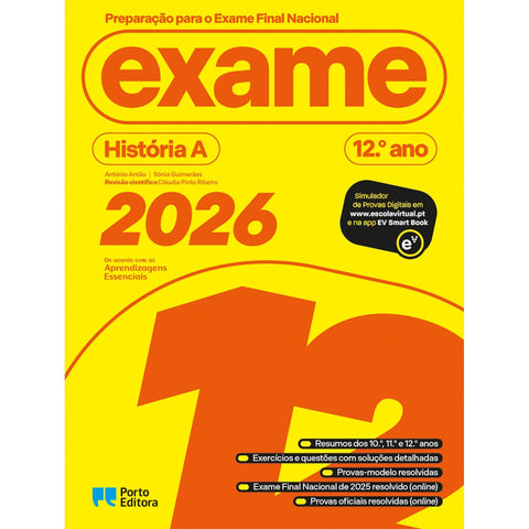 Preparação para o Exame Final Nacional 2026 - História A - 12.º Ano