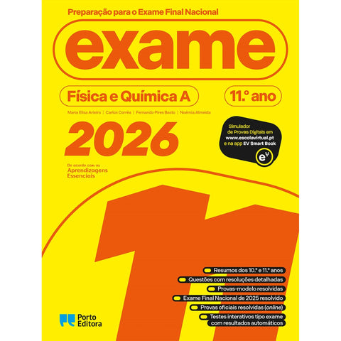 Preparação para o Exame Final Nacional 2026 - Física e Química A - 11.º Ano