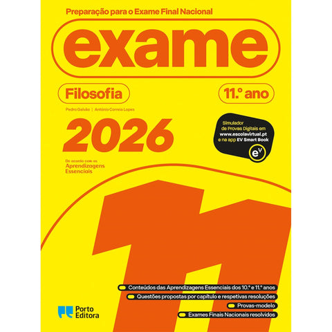 Preparação para o Exame Final Nacional 2026 - Filosofia - 11.º Ano