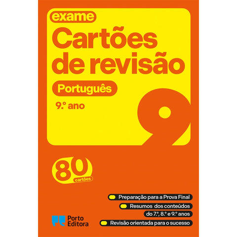Cartões de Revisão - Livro Português - 9.º Ano
