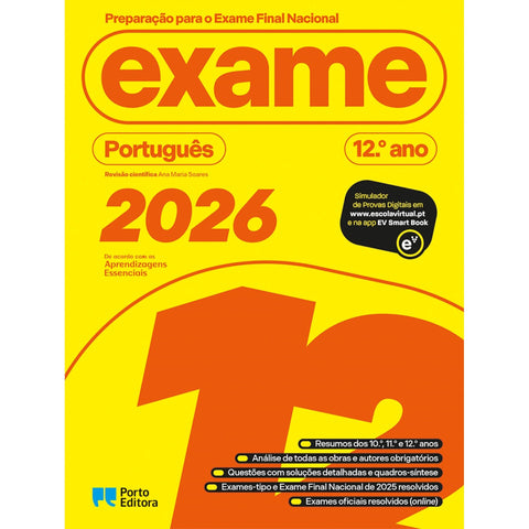 Preparação para o Exame Final Nacional 2026 - Português - 12.º Ano