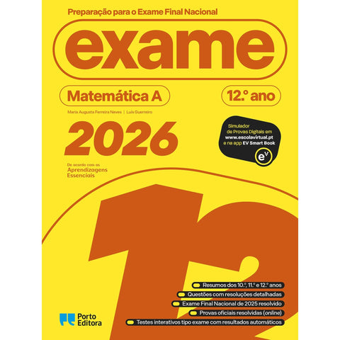 Preparação para o Exame Final Nacional 2026 - Matemática A - 12.º Ano